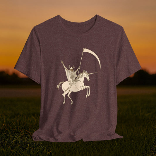 "Death Rides a Unicorn" Tee