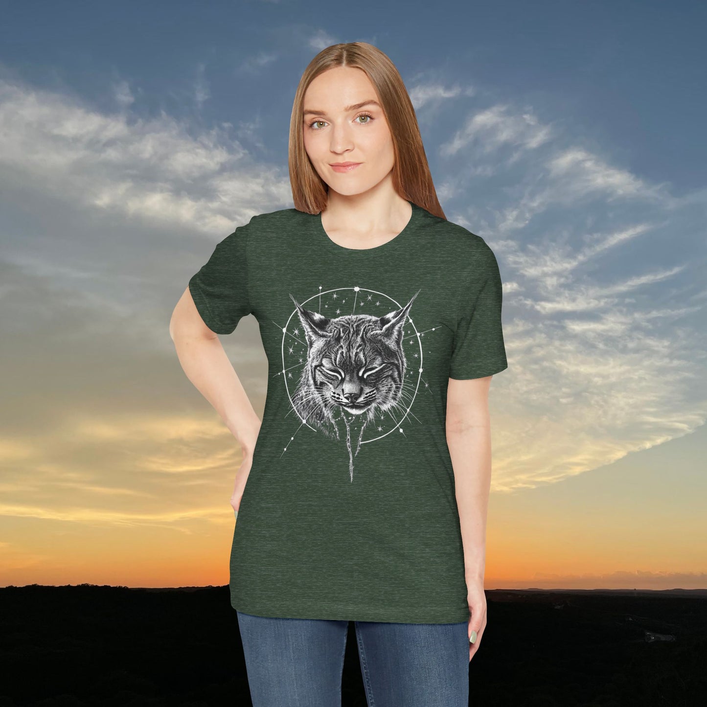 “Zen Celestial Bobcat” Tee