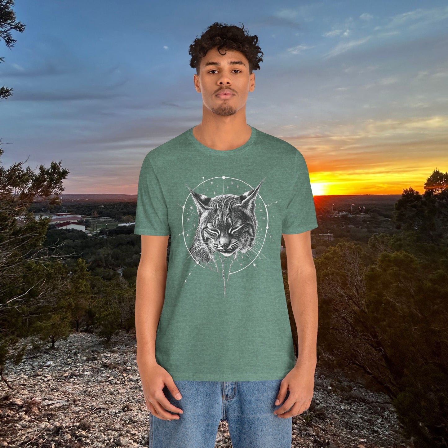 “Zen Celestial Bobcat” Tee