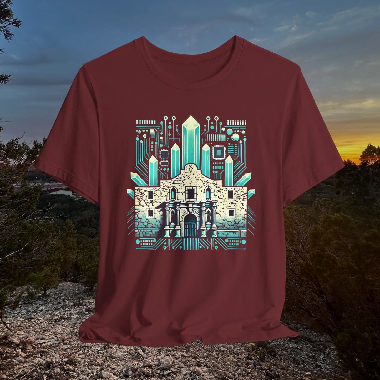 “Alamo Crystal Motherboard” Tee