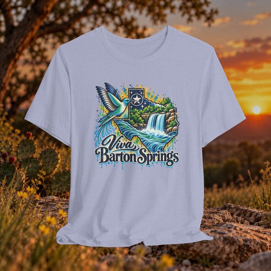 “Viva, Barton Springs” Vintage Austin, TX Tee