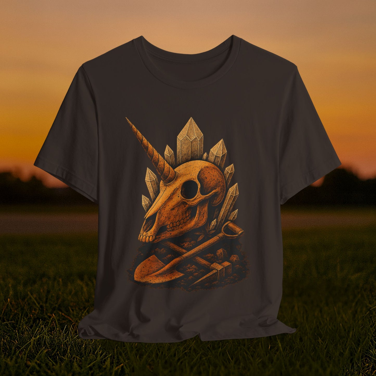 “Unearthed Unicorn Skull" Tee