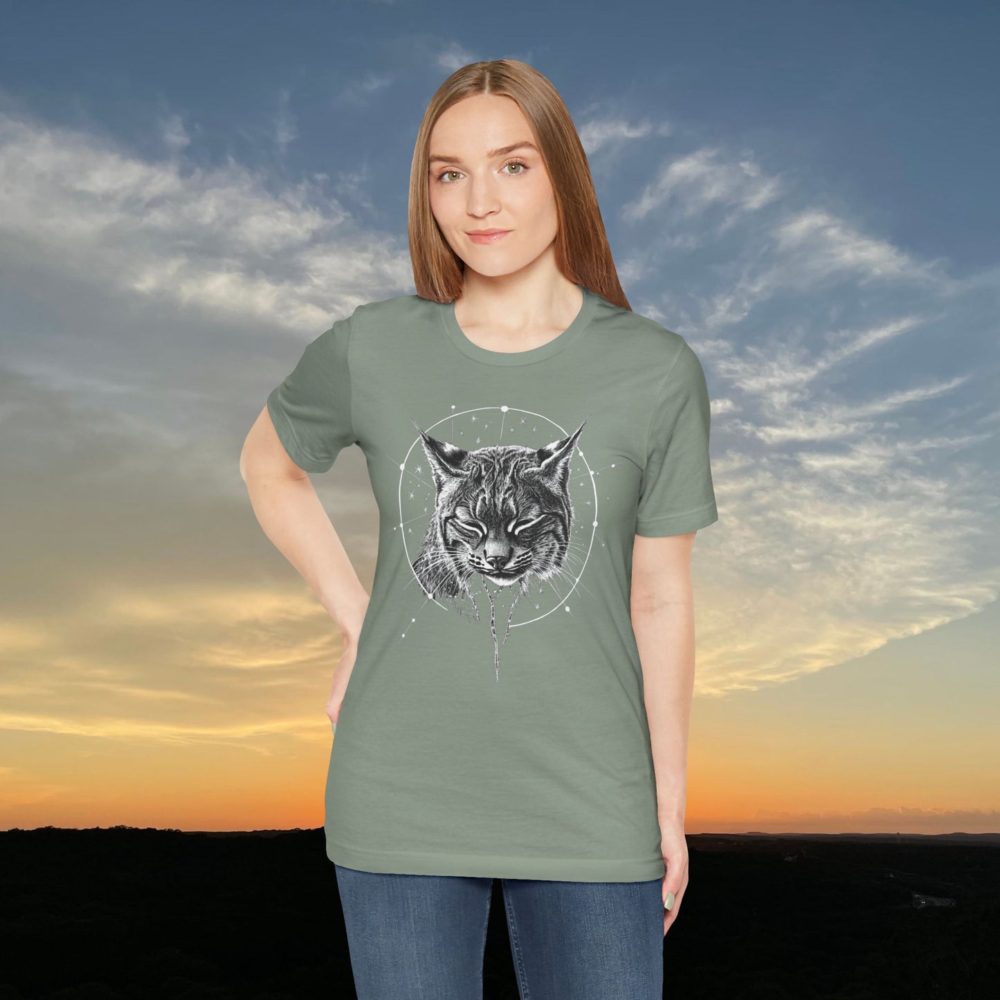 “Zen Celestial Bobcat” Tee