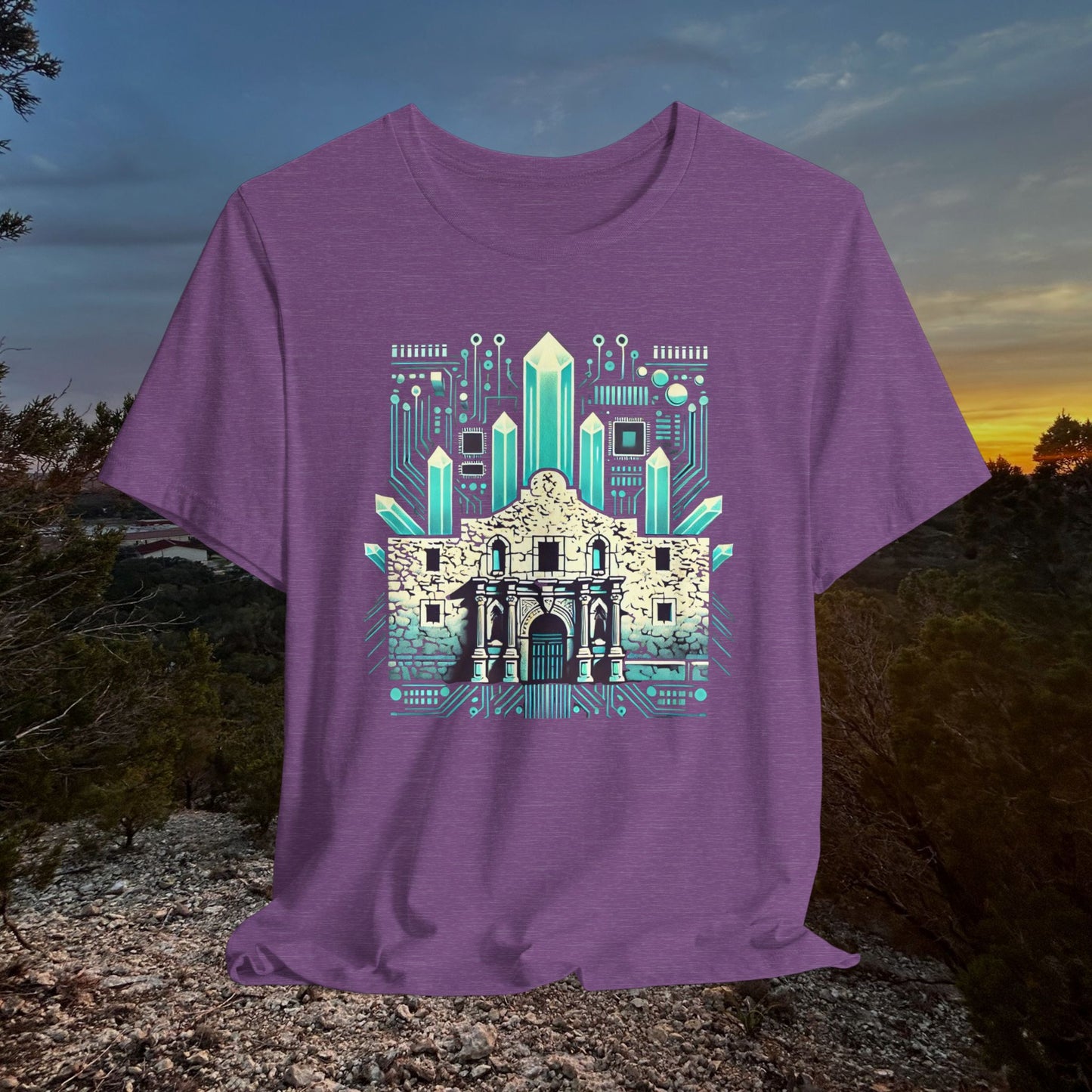 “Alamo Crystal Motherboard” Tee