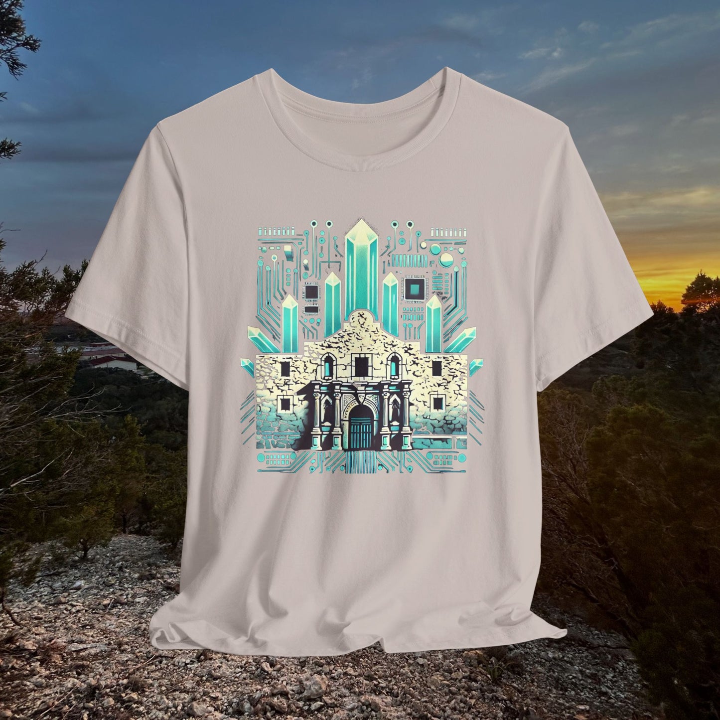 “Alamo Crystal Motherboard” Tee